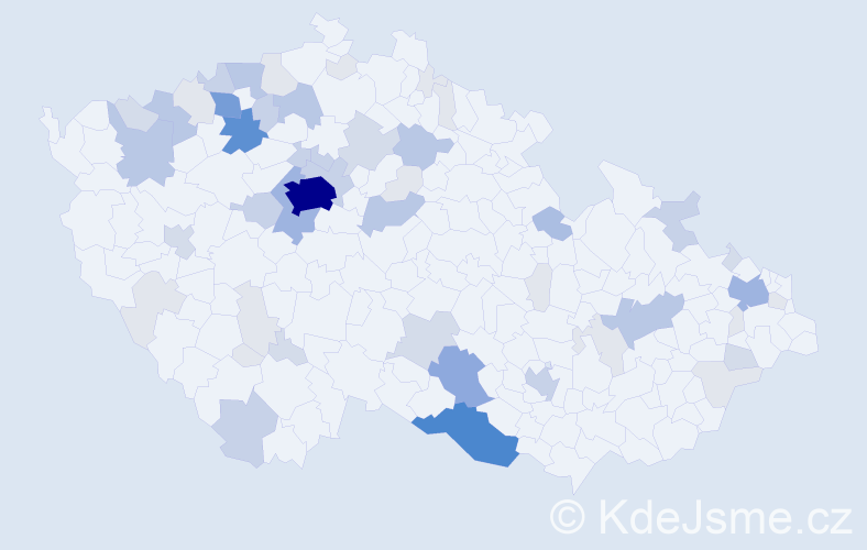 Příjmení: 'Neubert', počet výskytů 187 v celé ČR
