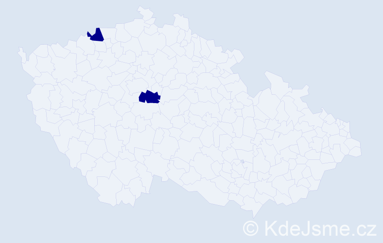 Příjmení: 'Citrjaková', počet výskytů 2 v celé ČR