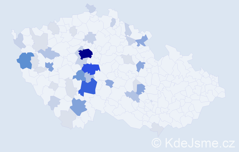 Příjmení: 'Dědová', počet výskytů 137 v celé ČR