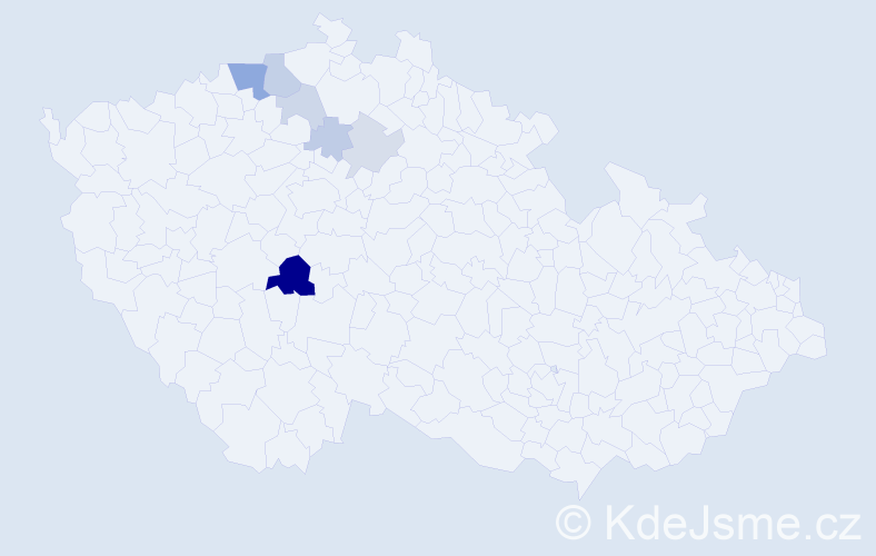 Příjmení: 'Katičová', počet výskytů 14 v celé ČR