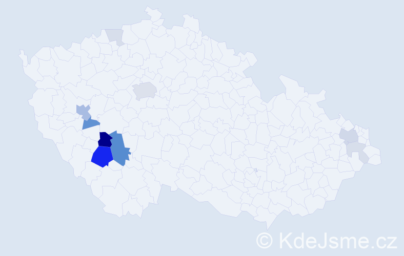 Příjmení: 'Nepodal', počet výskytů 31 v celé ČR