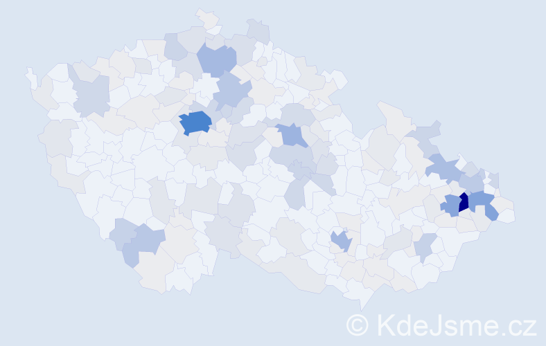 Příjmení: 'Sochová', počet výskytů 577 v celé ČR