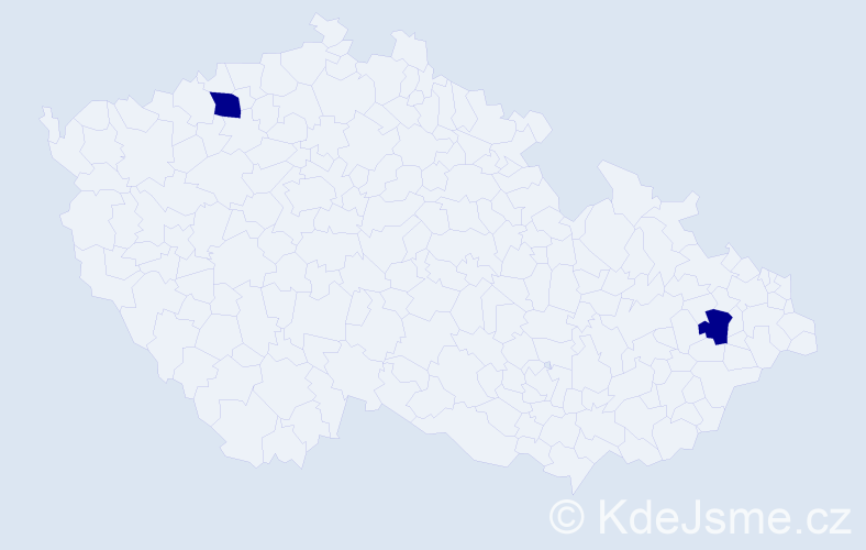 Příjmení: 'Chalas', počet výskytů 4 v celé ČR