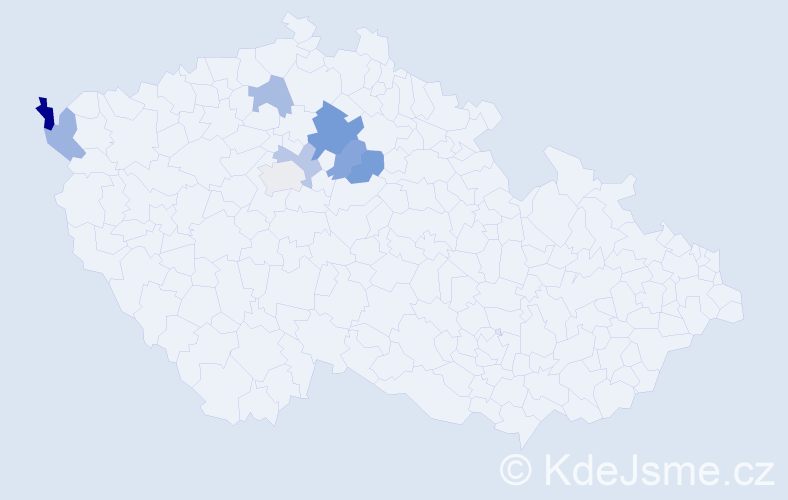 Příjmení: 'Demjanič', počet výskytů 11 v celé ČR