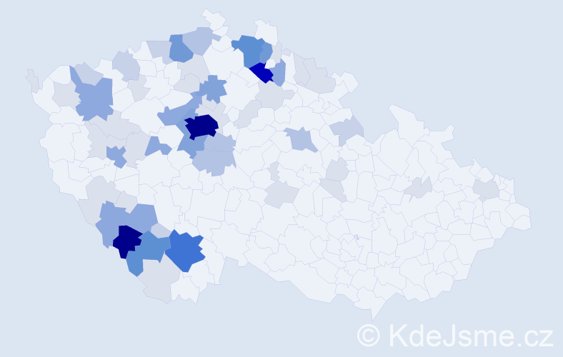 Příjmení: 'Randák', počet výskytů 209 v celé ČR