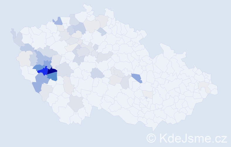 Příjmení: 'Baumruk', počet výskytů 285 v celé ČR