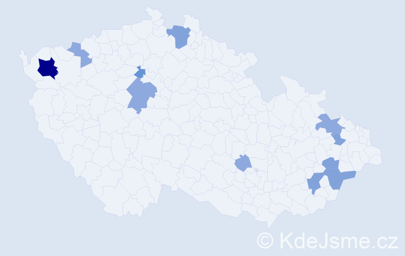 Příjmení: 'Batka', počet výskytů 26 v celé ČR