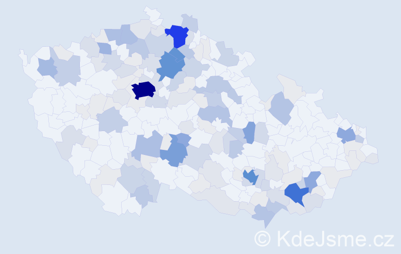 Příjmení: 'Maděrová', počet výskytů 604 v celé ČR