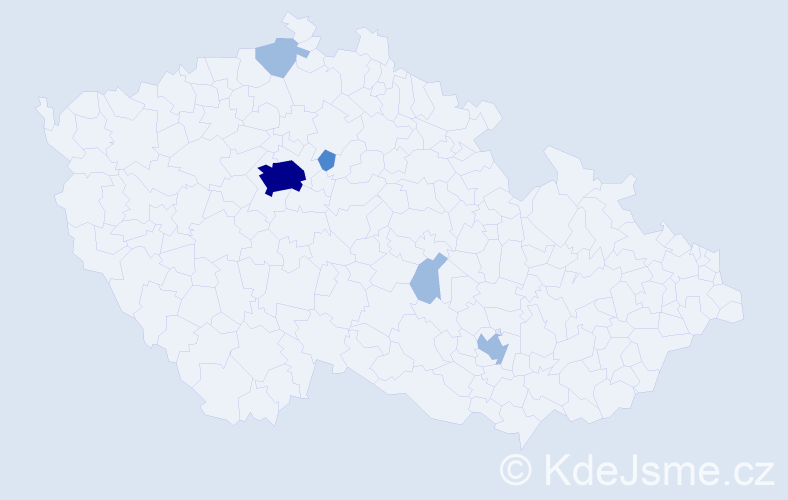 Příjmení: 'Kempe', počet výskytů 9 v celé ČR