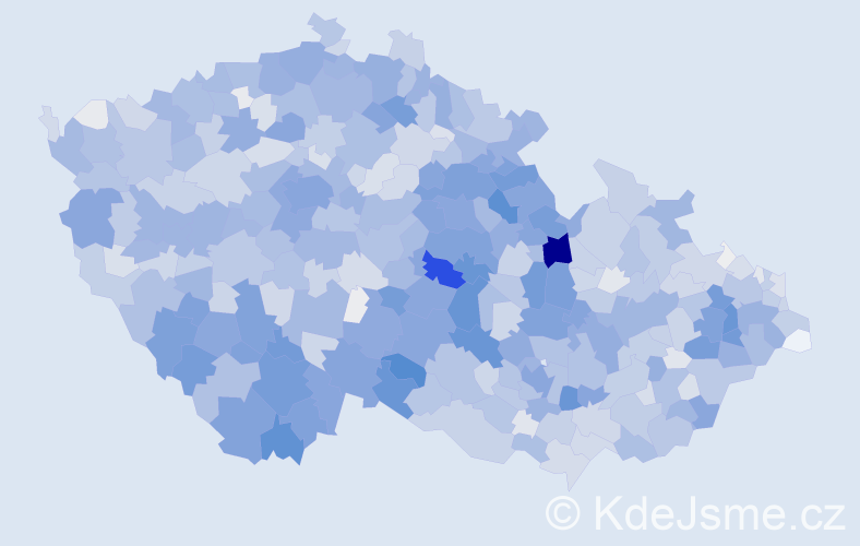 Příjmení: 'Marek', počet výskytů 10848 v celé ČR