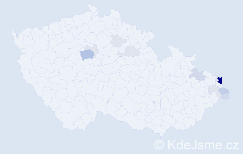 Příjmení: 'Piechaczková', počet výskytů 48 v celé ČR