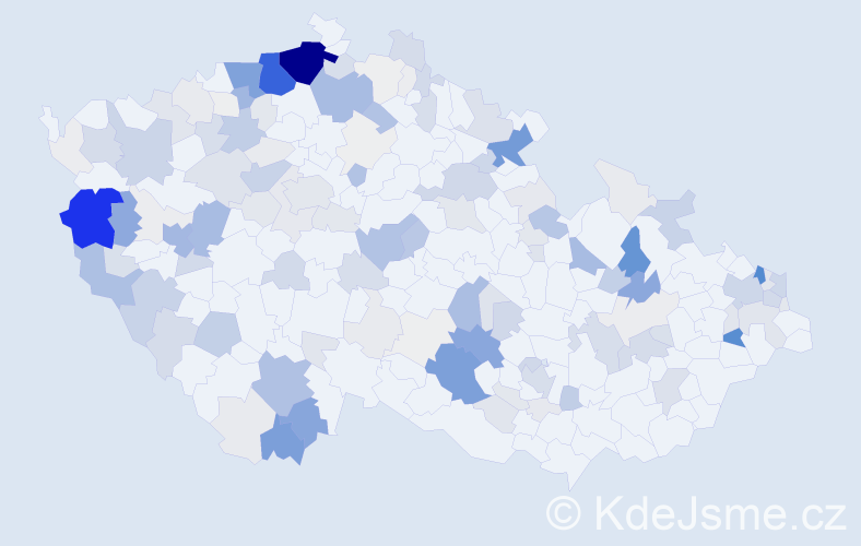 Příjmení: 'Janová', počet výskytů 755 v celé ČR