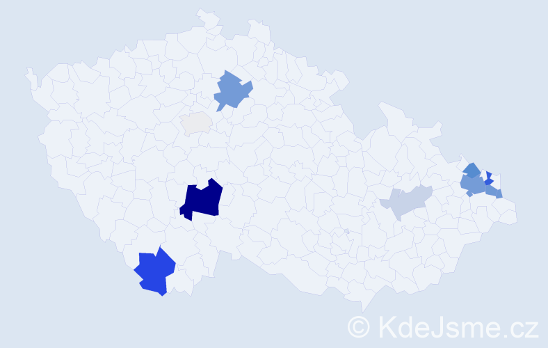 Příjmení: 'Kalafut', počet výskytů 32 v celé ČR