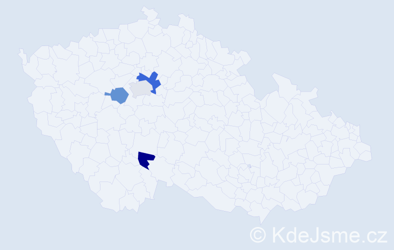 Příjmení: 'Filecová', počet výskytů 5 v celé ČR