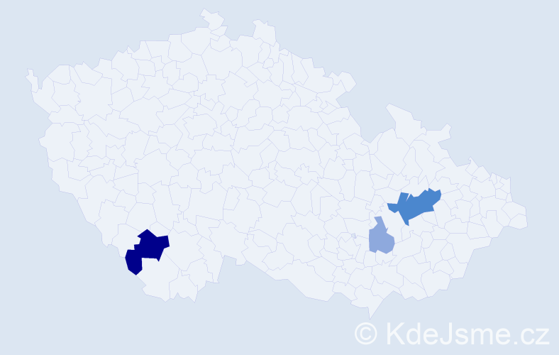 Příjmení: 'Kukulík', počet výskytů 8 v celé ČR