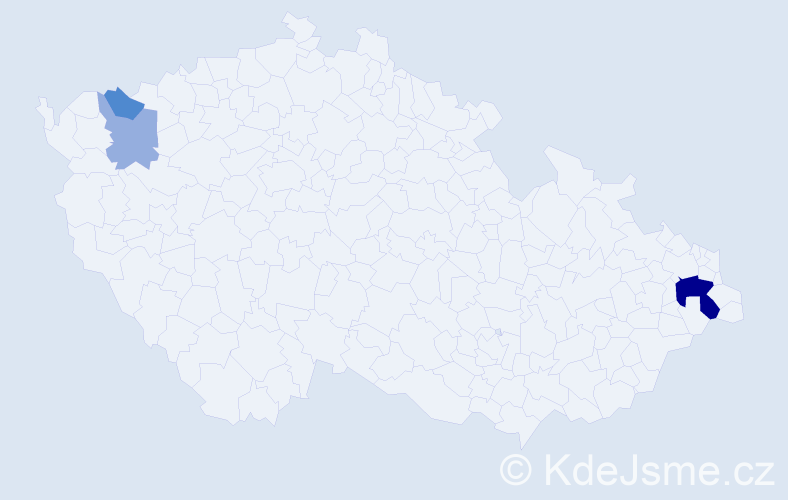 Příjmení: 'Halanda', počet výskytů 8 v celé ČR