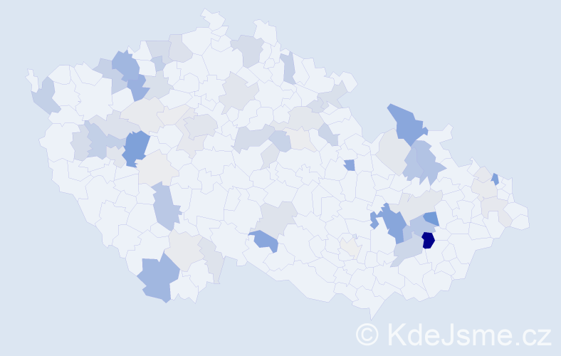 Příjmení: 'Gabor', počet výskytů 241 v celé ČR