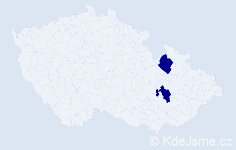 Příjmení: 'Pejchota', počet výskytů 2 v celé ČR