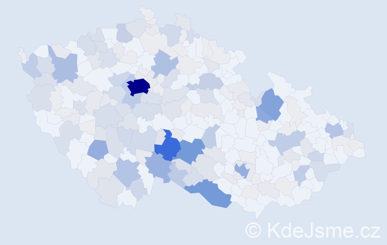 Příjmení: 'Smrčka', počet výskytů 806 v celé ČR
