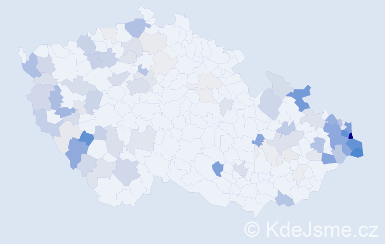 Příjmení: 'Baron', počet výskytů 327 v celé ČR