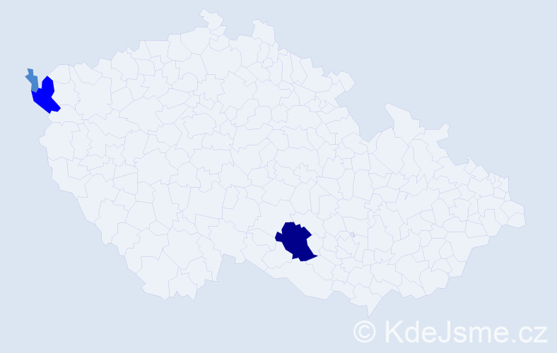 Příjmení: 'Belániová', počet výskytů 6 v celé ČR