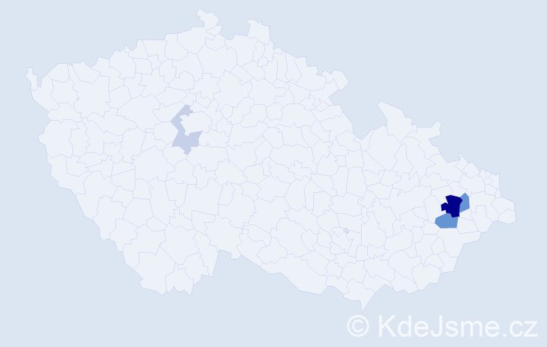 Příjmení: 'Tedesková', počet výskytů 11 v celé ČR