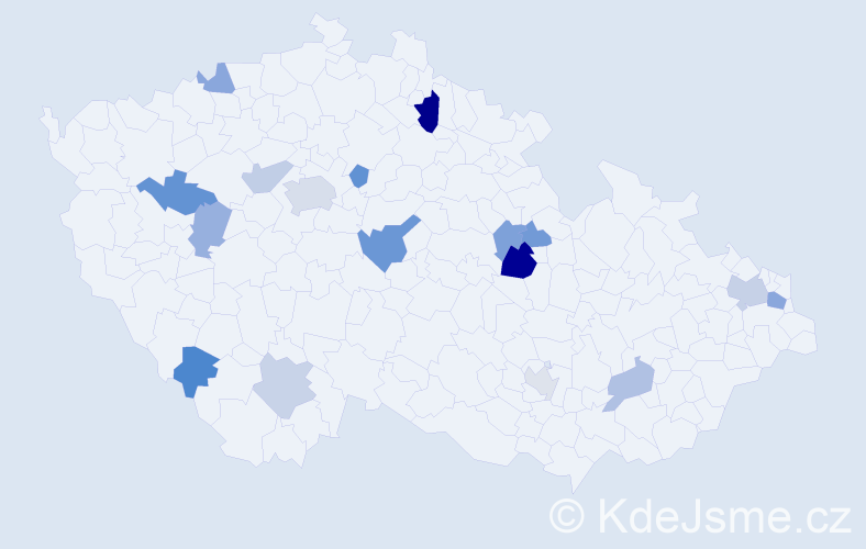 Příjmení: 'Candrák', počet výskytů 27 v celé ČR