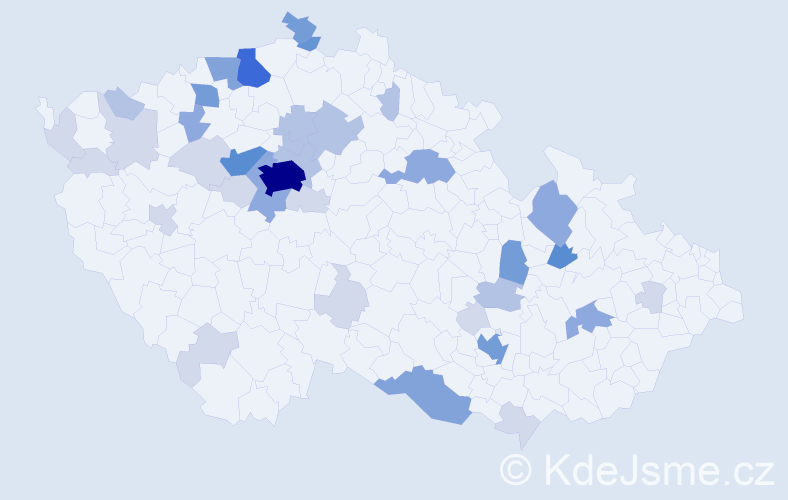 Příjmení: 'Kessler', počet výskytů 114 v celé ČR