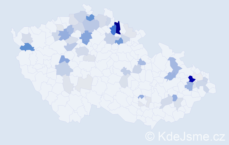 Příjmení: 'Grosman', počet výskytů 148 v celé ČR