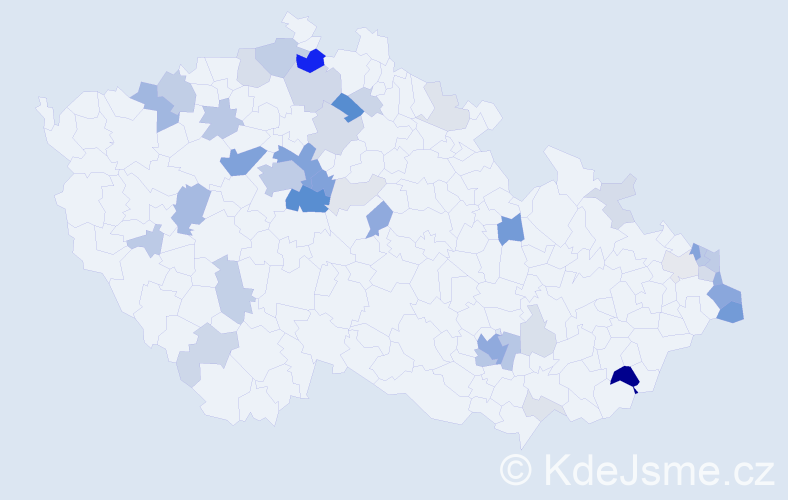 Příjmení: 'Luka', počet výskytů 156 v celé ČR