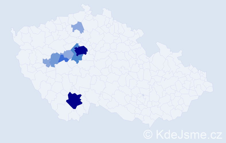 Příjmení: 'Kotnauerová', počet výskytů 34 v celé ČR