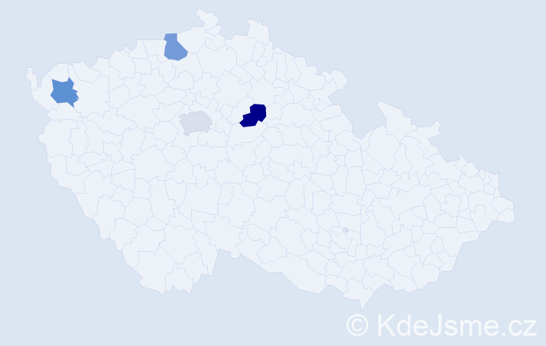 Příjmení: 'Ambartsumyan', počet výskytů 4 v celé ČR