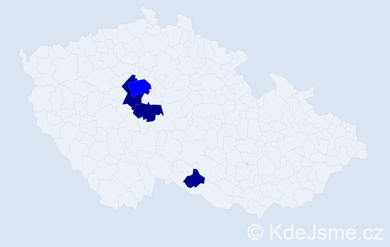 Příjmení: 'Kruch', počet výskytů 7 v celé ČR