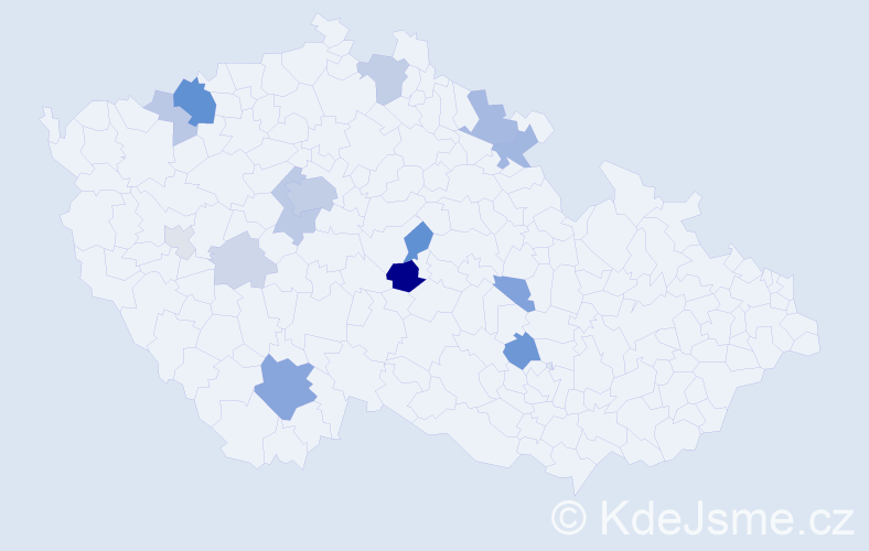 Příjmení: 'Misarová', počet výskytů 44 v celé ČR