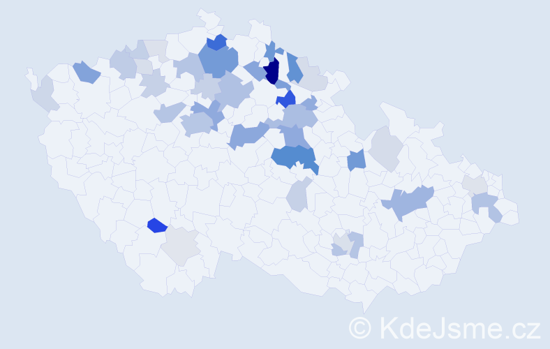 Příjmení: 'Machytka', počet výskytů 117 v celé ČR