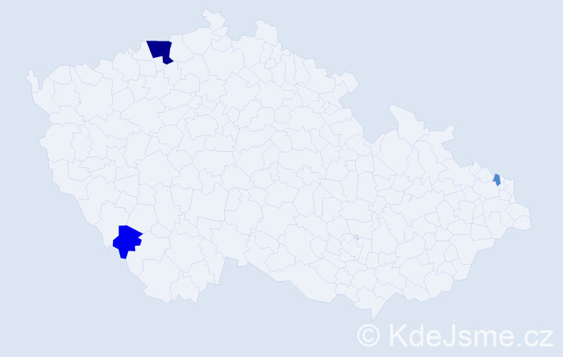 Příjmení: 'Czerwenka', počet výskytů 8 v celé ČR