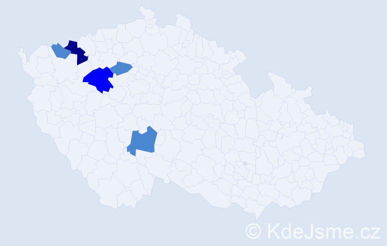 Příjmení: 'Durčiaková', počet výskytů 8 v celé ČR