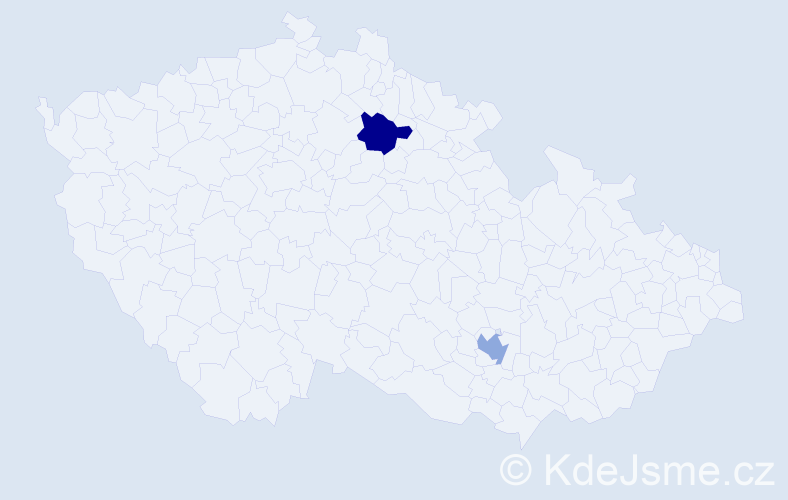 Příjmení: 'Reisdorf', počet výskytů 2 v celé ČR
