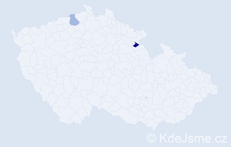 Příjmení: 'Marbach', počet výskytů 2 v celé ČR