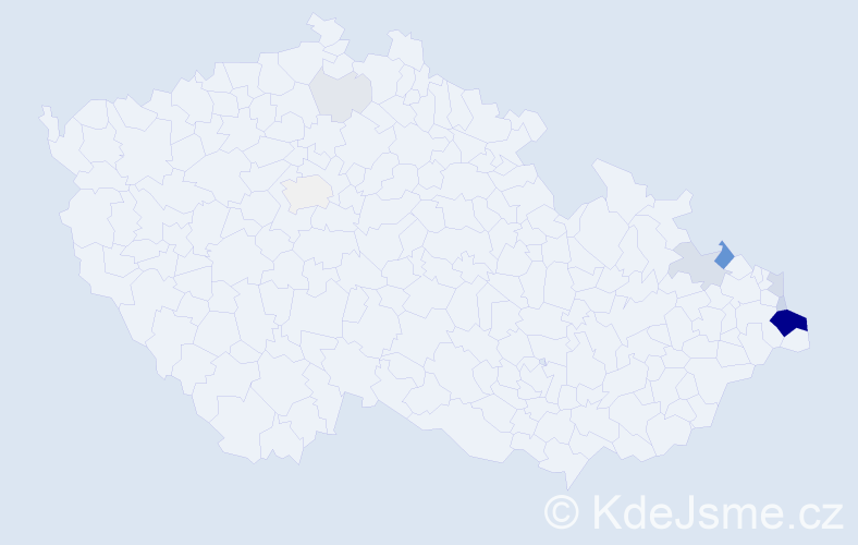 Příjmení: 'Szuscik', počet výskytů 38 v celé ČR