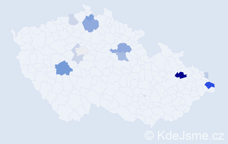 Příjmení: 'Capko', počet výskytů 22 v celé ČR