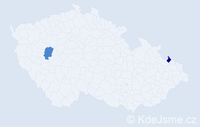 Příjmení: 'Lőhnertová', počet výskytů 7 v celé ČR