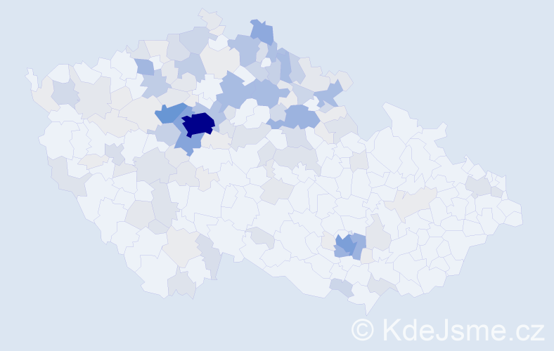 Příjmení: 'Stříbrný', počet výskytů 482 v celé ČR