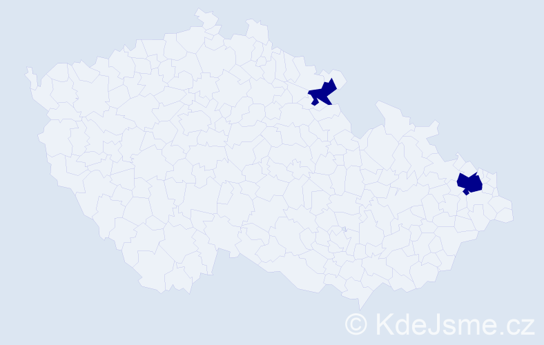 Příjmení: 'Cichosz', počet výskytů 2 v celé ČR