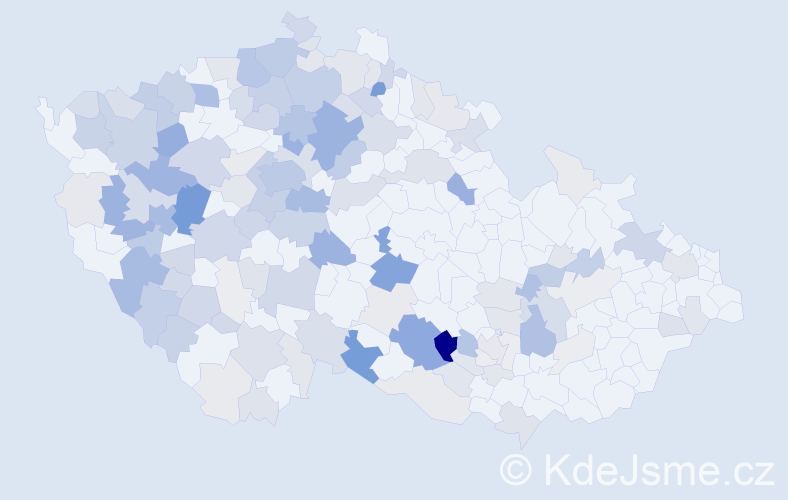 Příjmení: 'Bohuslavová', počet výskytů 587 v celé ČR