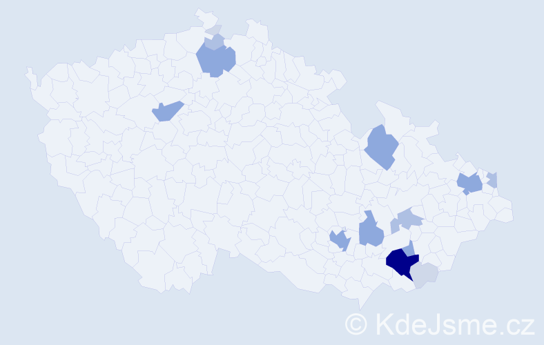 Příjmení: 'Lanšperk', počet výskytů 44 v celé ČR