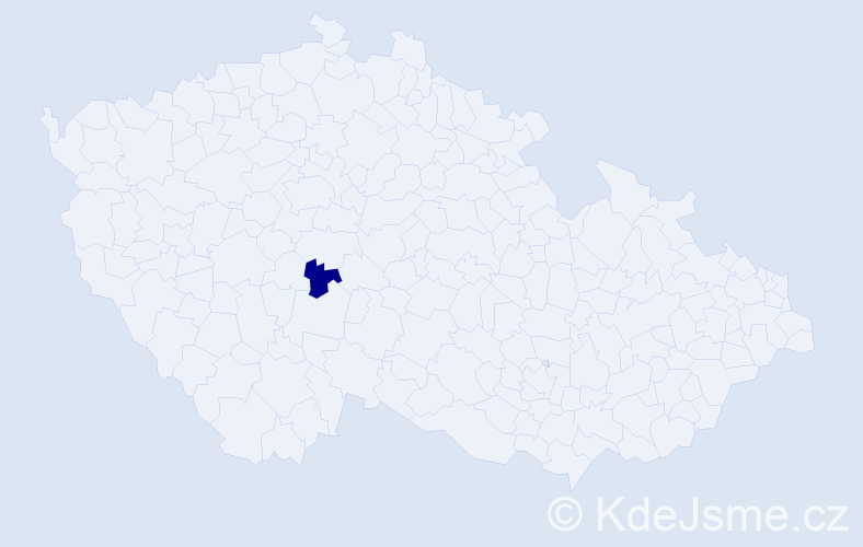 Příjmení: 'Fridrin', počet výskytů 4 v celé ČR