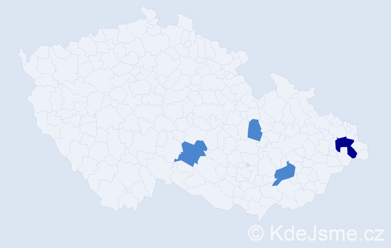Příjmení: 'Szantayová', počet výskytů 6 v celé ČR