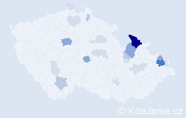 Příjmení: 'Nitscheová', počet výskytů 59 v celé ČR