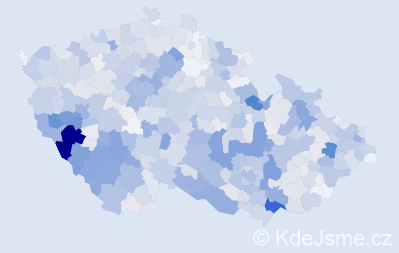 Příjmení: 'Toman', počet výskytů 4756 v celé ČR